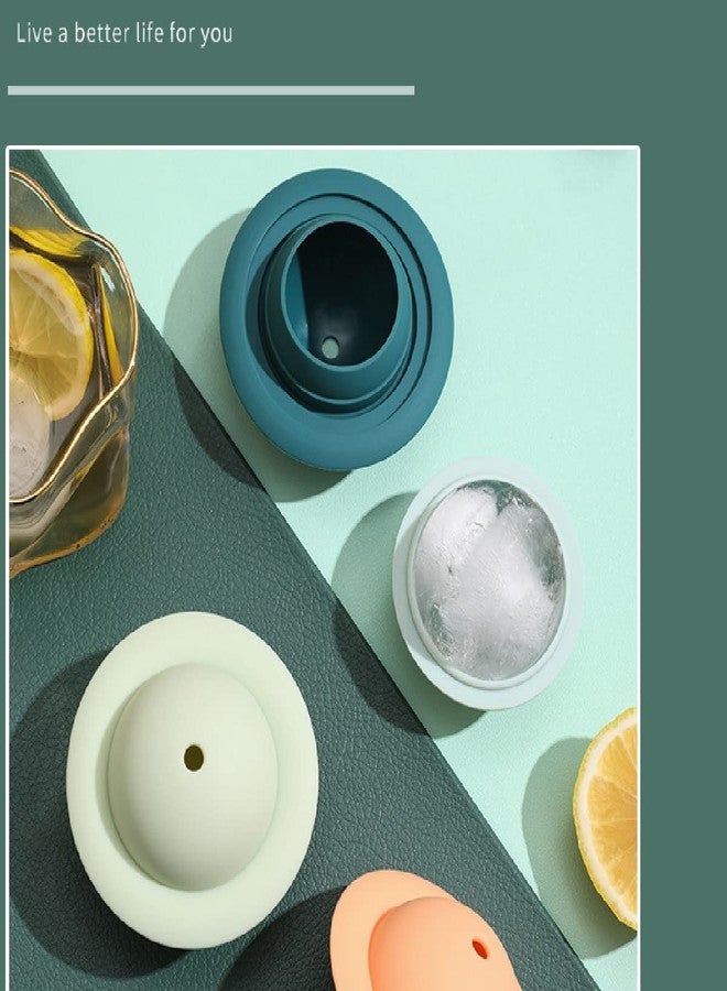 we3 Silicone Ice Ball Maker Mold 1 Piece (Orange) - Image 2